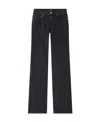 Apc A.p.c. High-waisted Wide-leg Jeans In Black