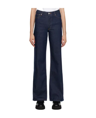 Apc Mid-rise Straight-leg Jeans In Blue
