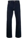 Apc Mid-rise Straight-leg Jeans In Blau