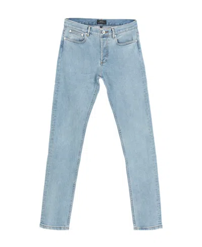 Apc Mid-rise Straight-leg Jeans In Blue