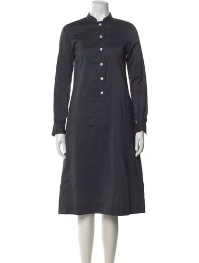 Pre-owned A.p.c. Midi Length Dress In Blue