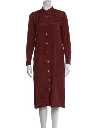Pre-owned A.p.c. Midi Length Dress In Red