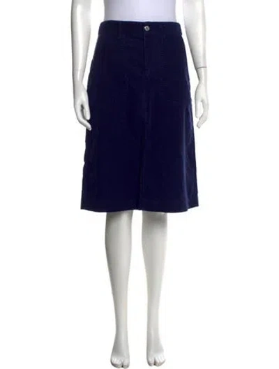 Pre-owned A.p.c. Midi Length Skirt In Blue