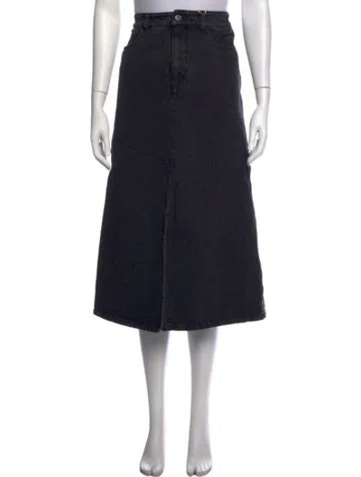 Pre-owned A.p.c. Midi Length Skirt W/ Tags In Black