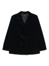 Apc A.p.c. Midnight Blue Cotton Blazer With Double-breasted Design