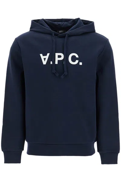 Apc A.p.c. Midnight Blue Cotton Sweatshirt
