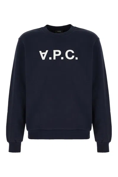 Apc A.p.c. Logo Sweatshirt – Blue