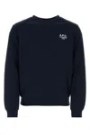 Apc A.p.c. Cotton Sweatshirt With Minimalist Logo And Comfortable Fit In Darknavyecru
