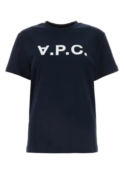 Apc Midnight Blue Cotton T-shirt