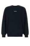 Apc Midnight Blue Stretch Cotton A.p.c. X Asics Lake Sweatshirt In Navy Blue