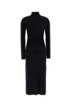 Apc A.p.c. Midnight Blue Wool Marianna Sweater Dress In Brown