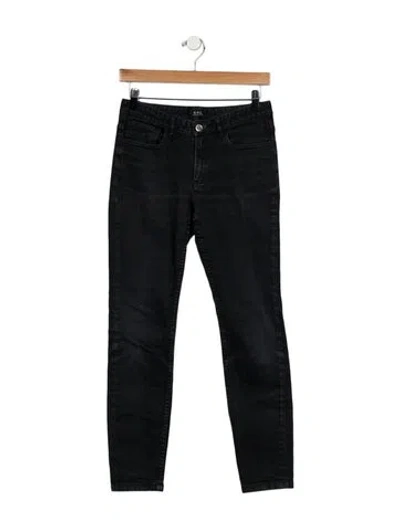 Pre-owned Apc Mid-rise Skinny Leg Jeans In Black