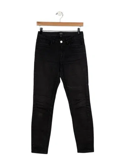 Pre-owned Apc Mid-rise Skinny Leg Jeans In Black