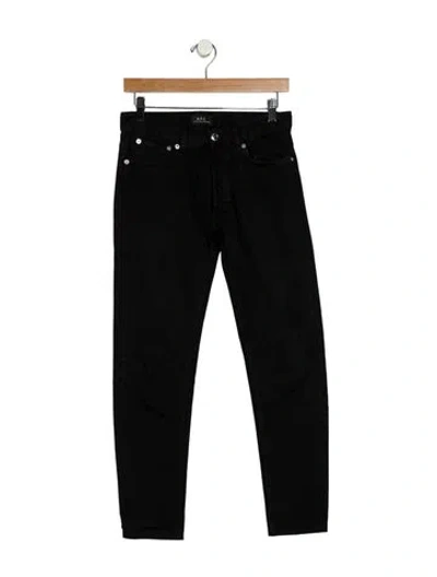Pre-owned Apc Mid-rise Skinny Leg Jeans In Black