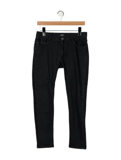 Pre-owned Apc Mid-rise Skinny Leg Jeans In Black