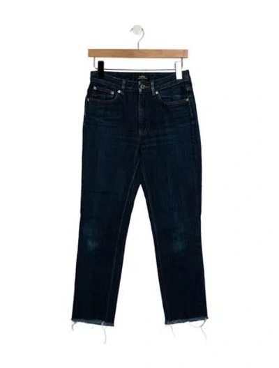Pre-owned Apc Mid-rise Skinny Leg Jeans In Blue