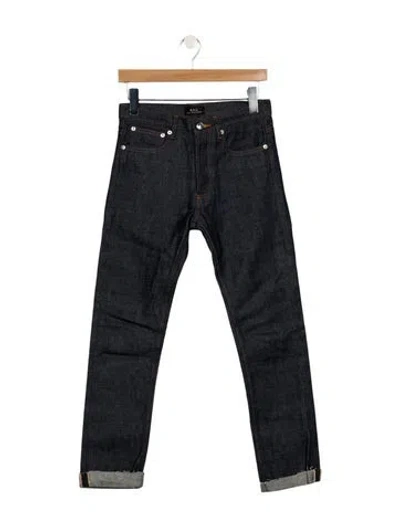 Pre-owned Apc Mid-rise Skinny Leg Jeans In Blue