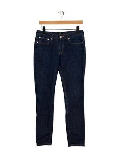 Pre-owned Apc Mid-rise Skinny Leg Jeans In Blue
