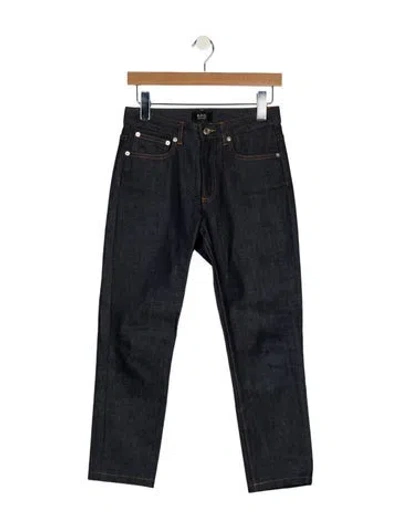 Pre-owned Apc Mid-rise Skinny Leg Jeans In Blue
