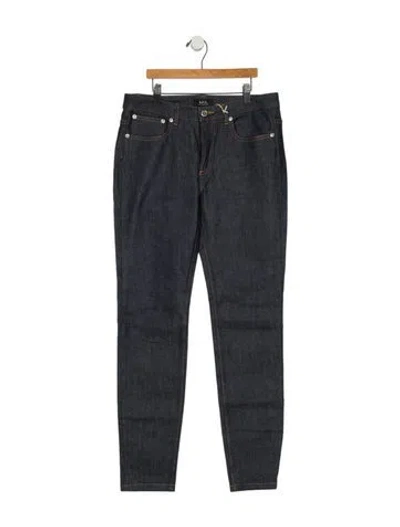 Pre-owned Apc Mid-rise Skinny Leg Jeans W/ Tags In Blue