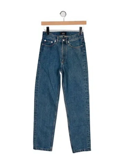 Pre-owned A.p.c. Mid-rise Skinny Leg Jeans W/ Tags In Blue