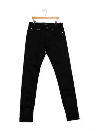 Pre-owned Apc Mid-rise Straight Leg Jeans In Black
