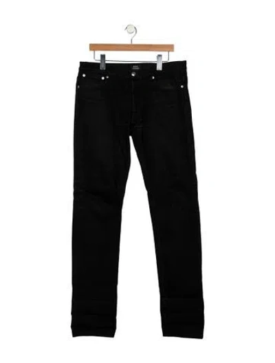 Pre-owned Apc Mid-rise Straight Leg Jeans In Black