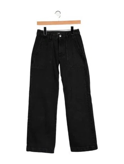 Pre-owned A.p.c. Mid-rise Straight Leg Jeans In Black