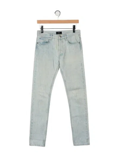 Pre-owned Apc Mid-rise Straight Leg Jeans In Blue