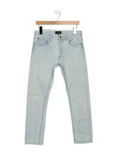 Pre-owned Apc Mid-rise Straight Leg Jeans In Blue