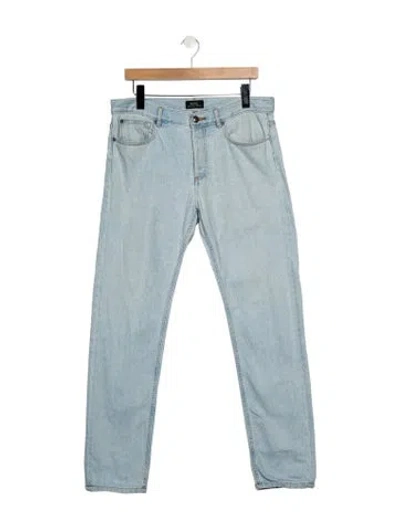 Pre-owned Apc Mid-rise Straight Leg Jeans In Blue