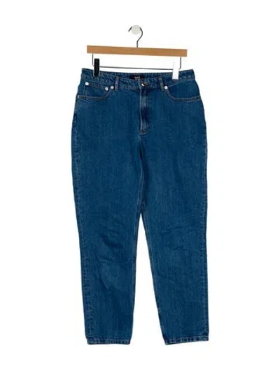 Pre-owned Apc Mid-rise Straight Leg Jeans In Blue
