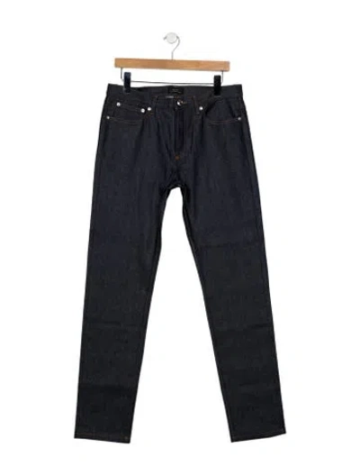 Pre-owned Apc Mid-rise Straight Leg Jeans In Blue