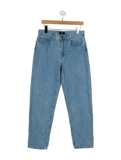 Pre-owned Apc Mid-rise Straight Leg Jeans In Blue
