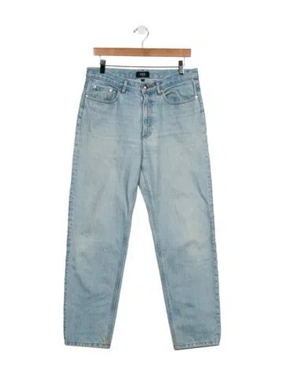 Pre-owned Apc Mid-rise Straight Leg Jeans In Blue