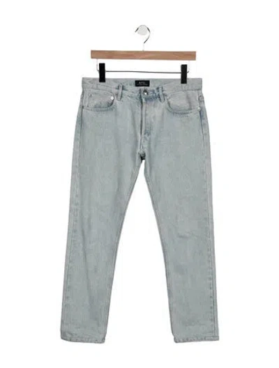 Pre-owned Apc Mid-rise Straight Leg Jeans In Blue