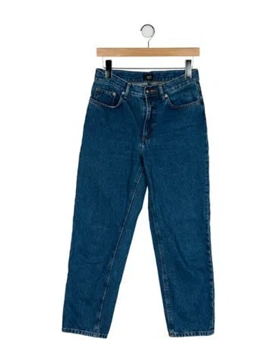 Pre-owned A.p.c. Mid-rise Straight Leg Jeans In Blue