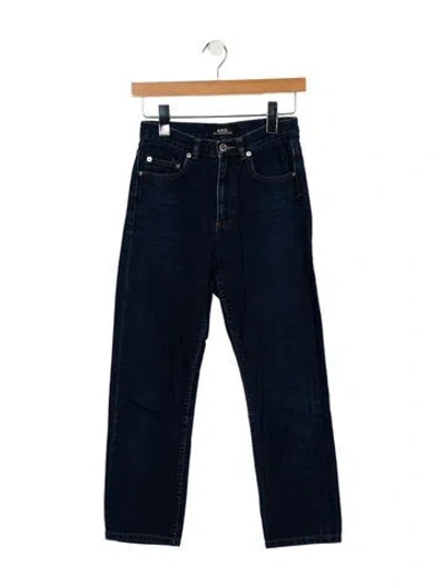 Pre-owned Apc Mid-rise Straight Leg Jeans In Blue