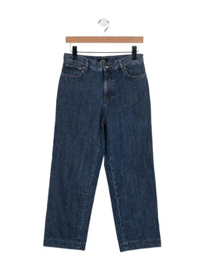 Pre-owned Apc Mid-rise Straight Leg Jeans In Blue