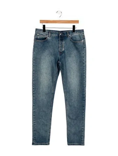 Pre-owned Apc Mid-rise Straight Leg Jeans In Blue