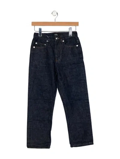 Pre-owned Apc Mid-rise Straight Leg Jeans In Blue