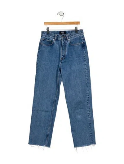 Pre-owned A.p.c. Mid-rise Straight Leg Jeans In Blue