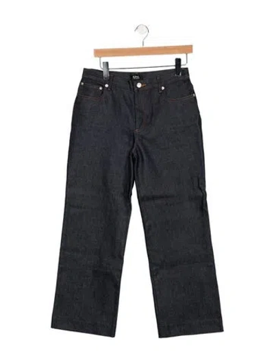 Pre-owned A.p.c. Mid-rise Straight Leg Jeans In Blue