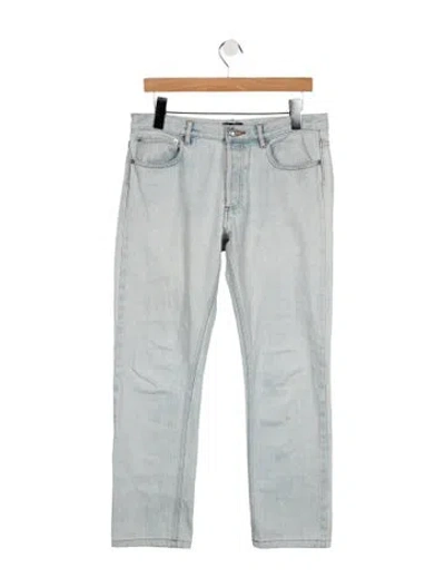Pre-owned A.p.c. Mid-rise Straight Leg Jeans In Blue