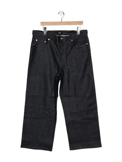 Pre-owned A.p.c. Mid-rise Straight Leg Jeans In Blue
