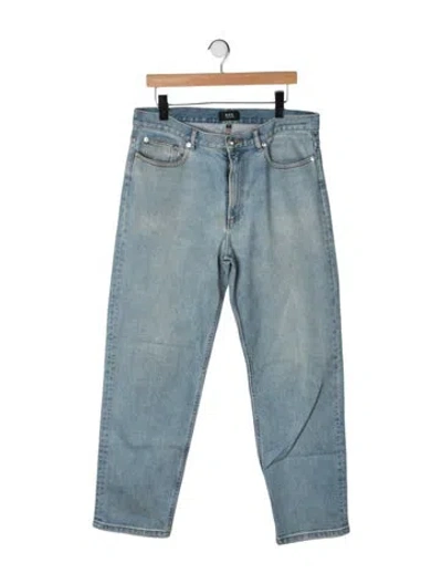 Pre-owned A.p.c. Mid-rise Straight Leg Jeans In Blue
