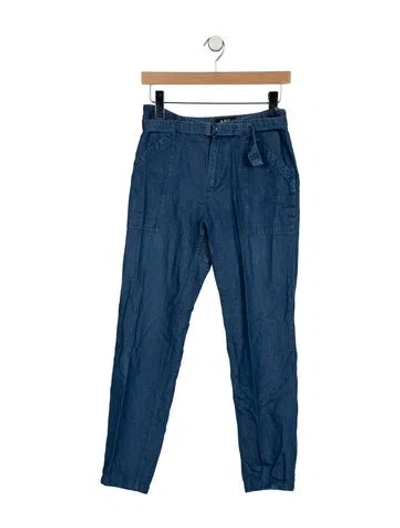 Pre-owned A.p.c. Mid-rise Straight Leg Jeans In Blue