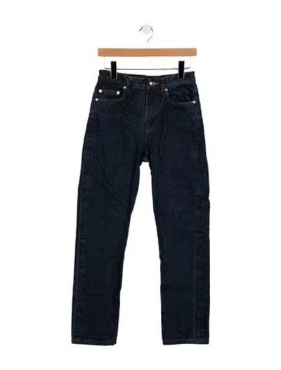 Pre-owned A.p.c. Mid-rise Straight Leg Jeans In Blue
