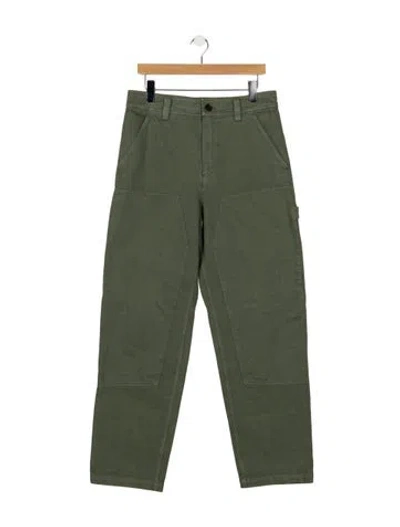 Pre-owned A.p.c. Mid-rise Straight Leg Jeans In Green