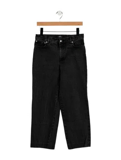 Pre-owned A.p.c. Mid-rise Straight Leg Jeans In Grey